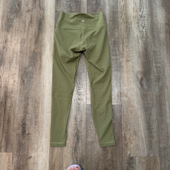 Lululemon Olive Green Leggings Size 8 - Picture 3 of 4